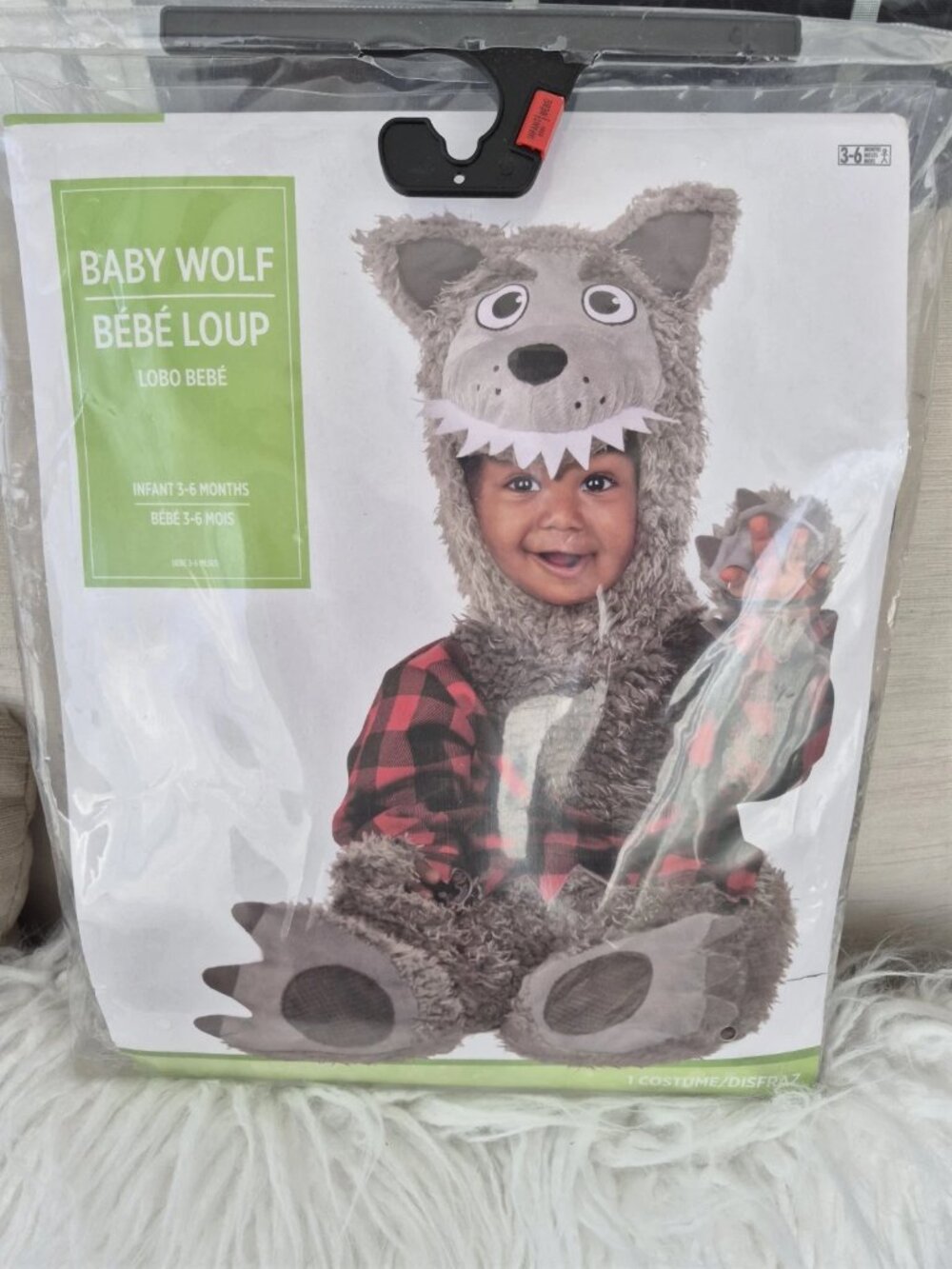 Halloween costume baby wolf 3-6M Amscan